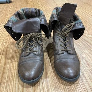 Leather Combat Boots